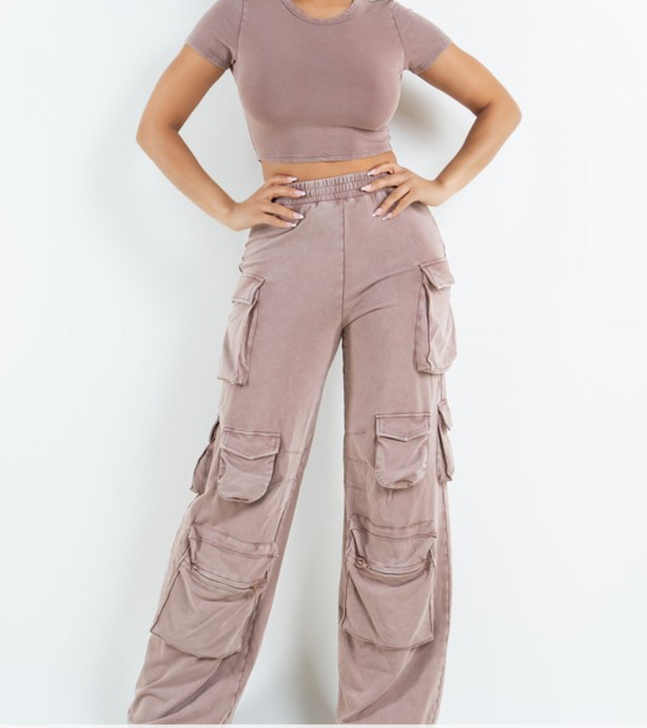 Carley Cargo Pants( Mocha)