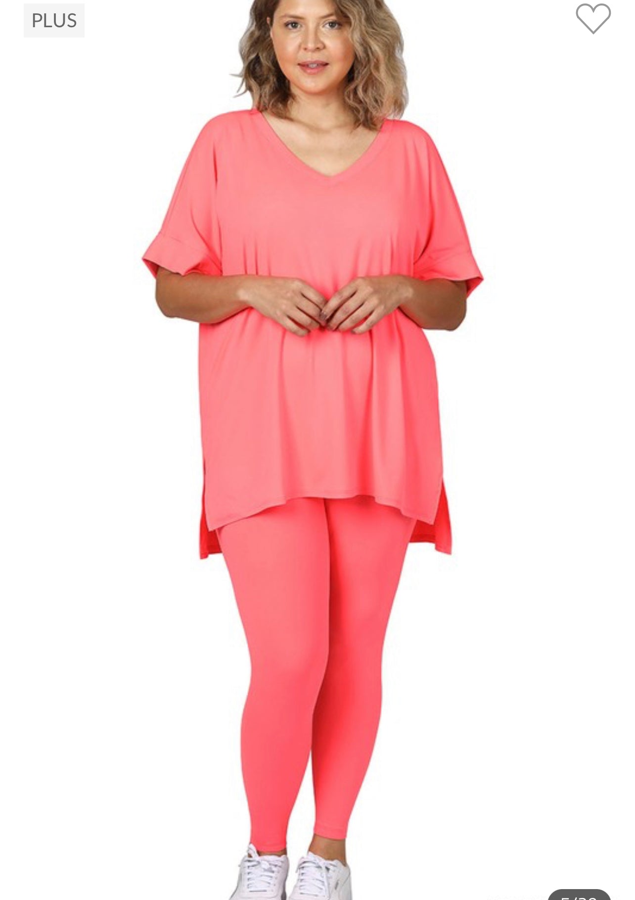Plus Chill Set Coral Pink