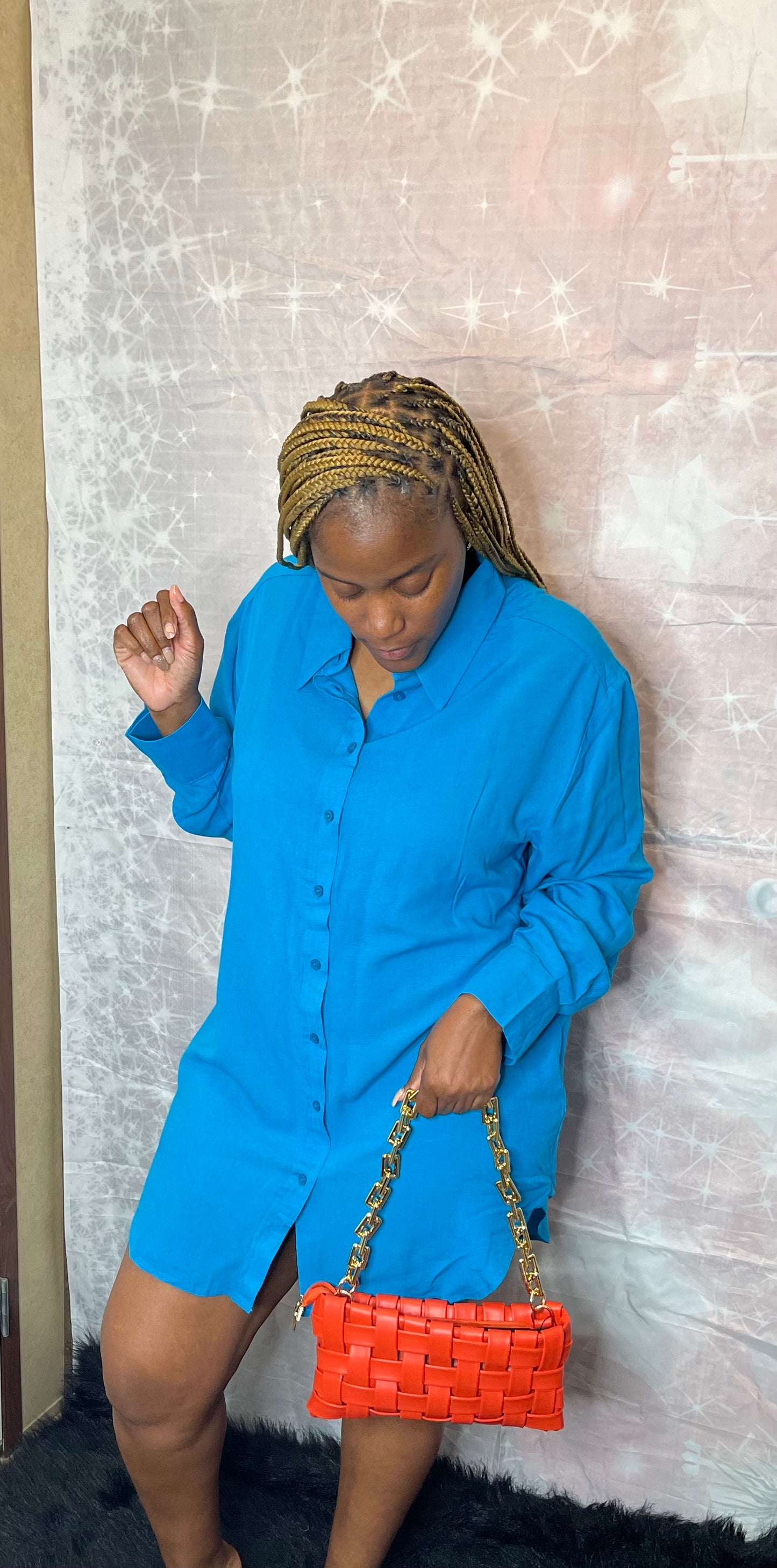 Shirt Dress Turquoise