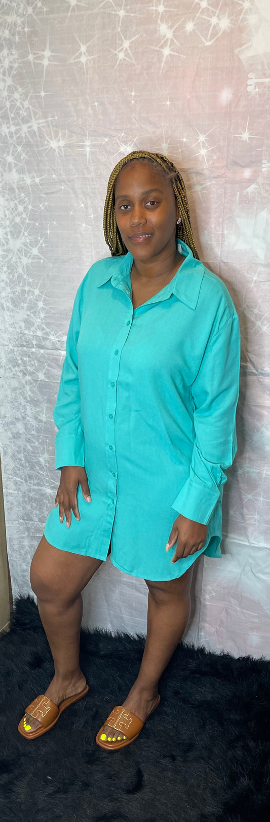 Shirt Dress Jade Green